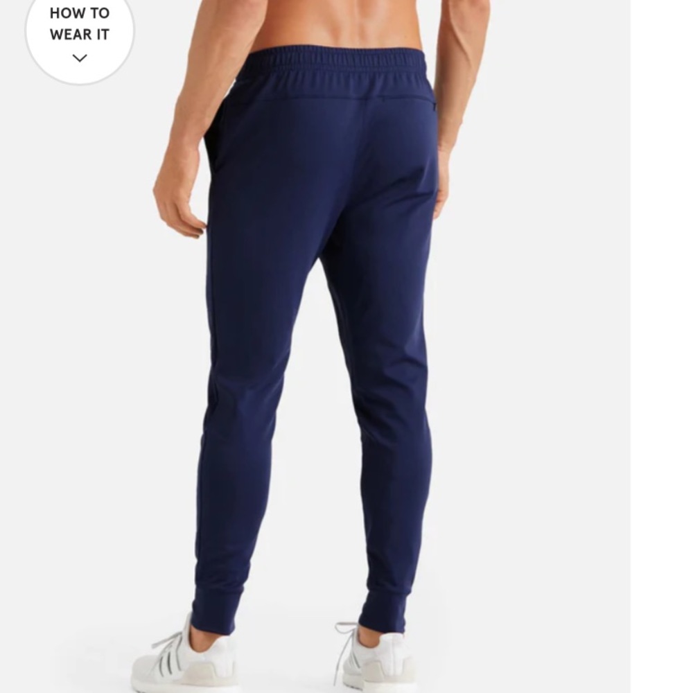 RHONE Men's Navy Blue Joggers Sweatpants